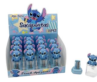 APONTADOR COM SUPORTE PARA LIXO STITCH