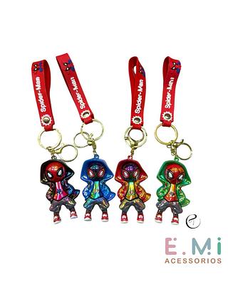Chaveiro brilhante Homem-Aranha (dúzia)