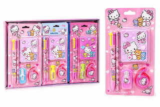 Kit Papelaria Hello kitty (18pçs)