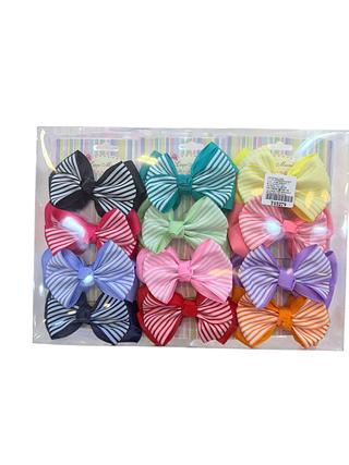 Laço para Cabelo com Listras (dúzia)