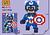 Lego Capitão América G (dz)