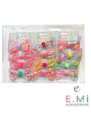 Laço para Cabelo Transparente com estrelinha (dúzia)