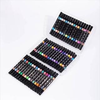 Marcadores de Ponta Dupla (48 CANETAS 96 CORES)