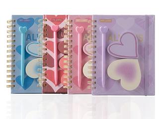 Kit Caderno/ caderno+caneta+post is