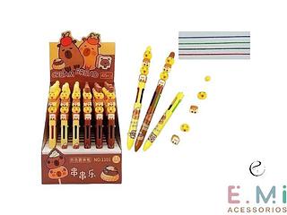 Caneta Capivara 4 cores (48pçs)