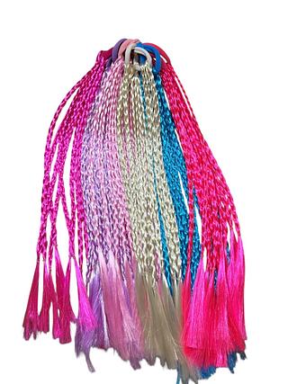 Trança Mecha Colorida com Elástico (dúzia)