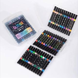 Marcadores de Ponta Dupla (12 CANETAS 24 CORES)