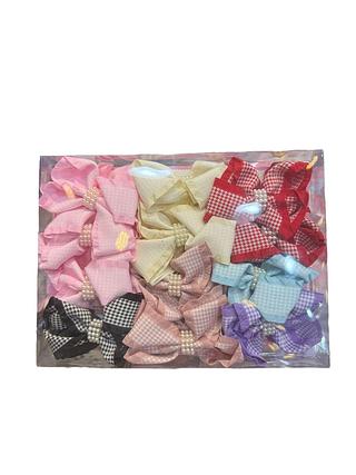 laço quadriculado com pérolas (Dúzia)