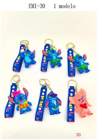 Chaveiro Stitch e Angel (dúzia)