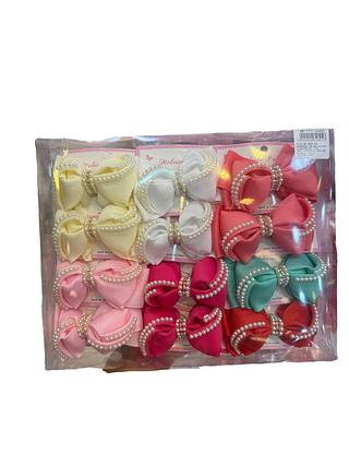 presilha laço com pérolas (12 dúzia)