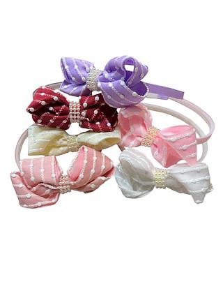 Tiara Laço com Pérola (dúzia)