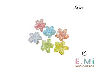 Piranha de Flor Transparente Colorida