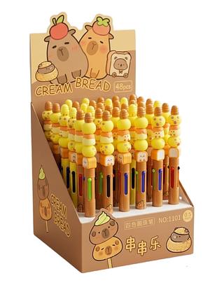 Caneta Capivara 4 Cores (48pçs)