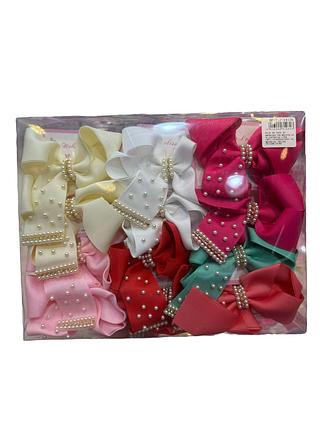 presilha laço com pérolas (dúzia)