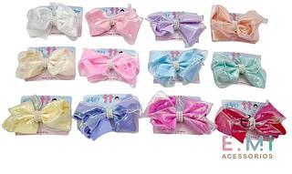 Laços com Pérolas e Brilho (dúzia)