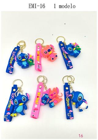 Chaveiro Stitch e Angel (dúzia)