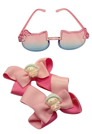 Kit laço e Óculos Hello Kitty (dúzia)