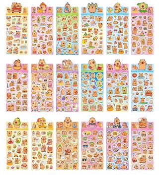 ADESIVOS CAPIVARA COM 20 CARTELAS