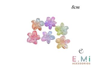 Piranha Acrílica Flor Brilhante