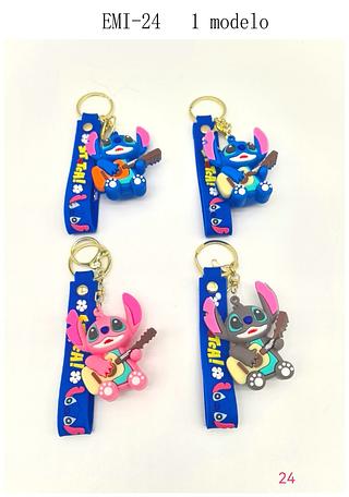 Chaveiro Stitch e Angel (dúzia)