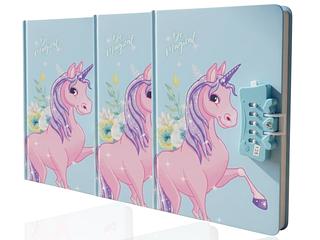 Caderno Com Senha Únicornio