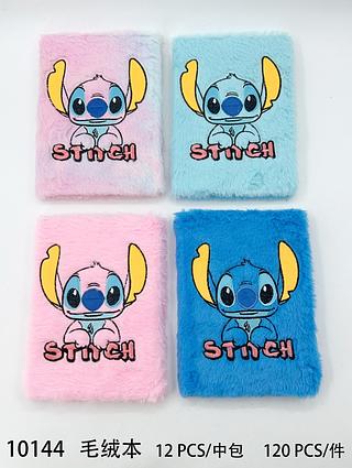 Caderno stitch veludo(12 peça)