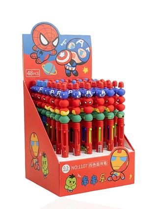 Caneta Avengers 4 Cores (48pçs)