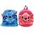MOCHILA PELUCIA STITCH COM URSO EXTERNO 25 CM