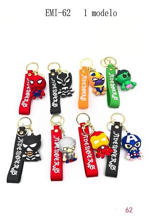 Chaveiro Super-Heróis (dúzia)